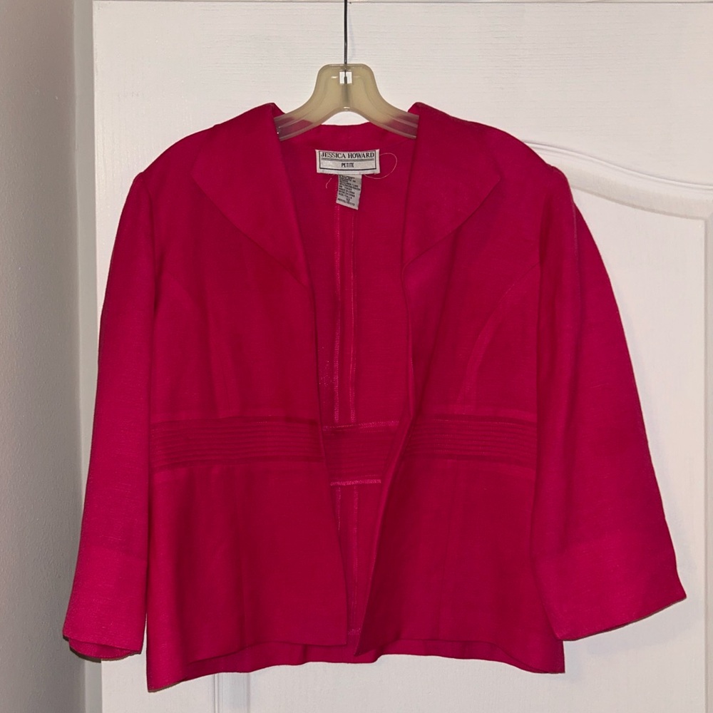 Vintage Jessica Howard Women's Vibrant Pink Blazer
